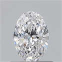 Natural Diamond 0.57 Carats, Oval with  Cut, D Color, VS1 Clarity and Certified by GIA