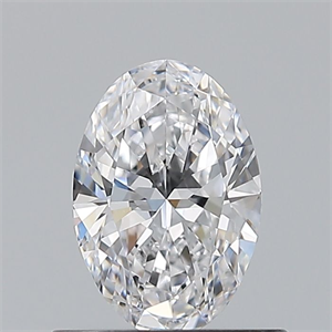Picture of Natural Diamond 0.57 Carats, Oval with  Cut, D Color, VS1 Clarity and Certified by GIA