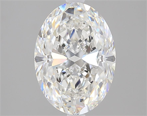 Picture of Natural Diamond 3.01 Carats, Oval with  Cut, F Color, SI1 Clarity and Certified by GIA