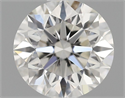 Natural Diamond 0.70 Carats, Round with Excellent Cut, G Color, VS2 Clarity and Certified by IGI