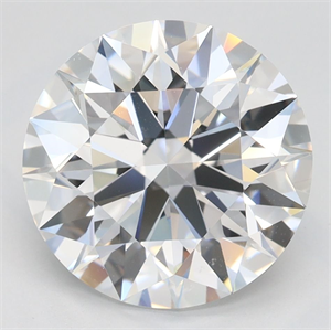 Picture of Lab Grown Diamond 3.59 Carats, Round with Ideal Cut, D Color, VVS1 Clarity and Certified by IGI