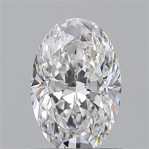 Picture of Natural Diamond 0.56 Carats, Oval with  Cut, D Color, VVS2 Clarity and Certified by GIA
