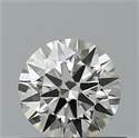 Natural Diamond 0.40 Carats, Round with Excellent Cut, H Color, VVS2 Clarity and Certified by IGI