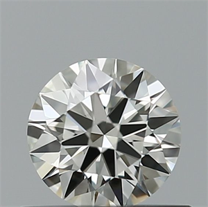 Picture of Natural Diamond 0.40 Carats, Round with Excellent Cut, H Color, VVS2 Clarity and Certified by IGI