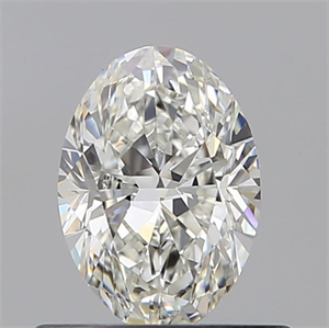 Picture of Natural Diamond 0.53 Carats, Oval with  Cut, H Color, VS1 Clarity and Certified by GIA