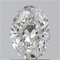 Natural Diamond 1.01 Carats, Oval with  Cut, G Color, SI1 Clarity and Certified by GIA