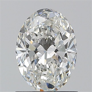 Picture of Natural Diamond 1.01 Carats, Oval with  Cut, G Color, SI1 Clarity and Certified by GIA