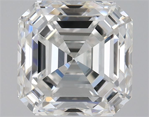 Picture of Natural Diamond 1.10 Carats, Asscher with  Cut, E Color, VVS1 Clarity and Certified by GIA