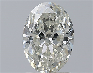 Picture of Natural Diamond 1.51 Carats, Oval with  Cut, J Color, SI2 Clarity and Certified by GIA