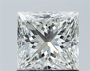 Picture of Natural Diamond 1.00 Carats, Princess with  Cut, I Color, VS1 Clarity and Certified by GIA