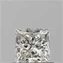 Diamante Natural 0.70 quilates, Princesa , Color J, claridad VVS1 y certificado GIA