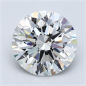 Diamante Natural 1.70 quilates, Redondo , Color F, claridad VVS2 y certificado GIA