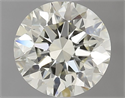 Natural Diamond 0.80 Carats, Round with Excellent Cut, L Color, VVS1 Clarity and Certified by IGI