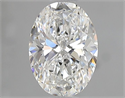 Natural Diamond 0.70 Carats, Oval with  Cut, F Color, SI1 Clarity and Certified by GIA