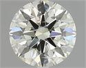 Natural Diamond 1.01 Carats, Round with Excellent Cut, L Color, SI2 Clarity and Certified by IGI