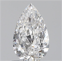 Diamante Natural 0.70 quilates, De pera , Color E, claridad SI1 y certificado GIA