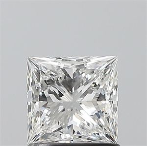 Picture of Natural Diamond 1.01 Carats, Princess with  Cut, F Color, VS1 Clarity and Certified by GIA
