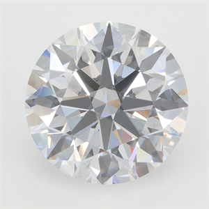 Picture of Lab Grown Diamond 4.03 Carats, Round with Excellent Cut, D Color, VVS1 Clarity and Certified by GIA