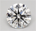 Lab Grown Diamond 2.00 Carats, Round with Ideal Cut, D Color, IF Clarity and Certified by IGI