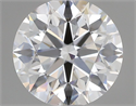 Lab Grown Diamond 1.07 Carats, Round with Ideal Cut, D Color, VVS2 Clarity and Certified by IGI