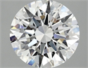 Lab Grown Diamond 3.10 Carats, Round with Ideal Cut, D Color, VS1 Clarity and Certified by IGI