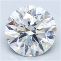 Diamante Natural 3.80 quilates, Redondo , Color G, claridad SI2 y certificado GIA