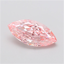 Picture of Lab Grown Diamond 2.03 Carats, Marquise with  Cut, Fancy Vivid Pink Color, VVS2 Clarity and Certified by IGI