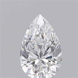 Picture of Natural Diamond 0.50 Carats, Pear with  Cut, D Color, VS2 Clarity and Certified by GIA