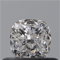 Diamante Natural 0.41 quilates, Del cojín , Color D, claridad VVS1 y certificado GIA