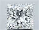 Diamante Natural 1.06 quilates, Princesa , Color F, claridad VS1 y certificado GIA
