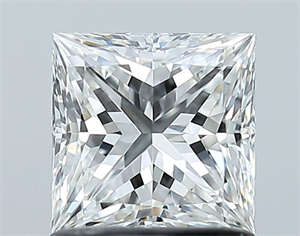 Foto Diamante Natural 1.06 quilates, Princesa , Color F, claridad VS1 y certificado GIA de