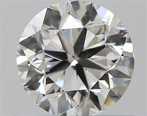 Picture of Natural Diamond 0.50 Carats, Round with Very Good Cut, H Color, SI1 Clarity and Certified by GIA