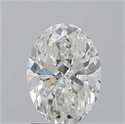Natural Diamond 1.71 Carats, Oval with  Cut, F Color, SI2 Clarity and Certified by GIA