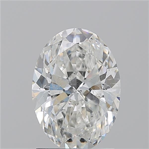 Picture of Natural Diamond 1.71 Carats, Oval with  Cut, F Color, SI2 Clarity and Certified by GIA