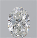 Natural Diamond 0.70 Carats, Oval with  Cut, G Color, IF Clarity and Certified by GIA