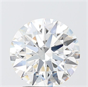 Lab Grown Diamond 3.09 Carats, Round with Ideal Cut, F Color, VVS1 Clarity and Certified by IGI