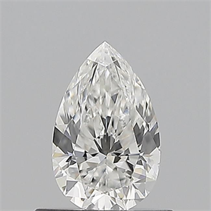 Picture of Natural Diamond 0.55 Carats, Pear with  Cut, E Color, VVS1 Clarity and Certified by GIA