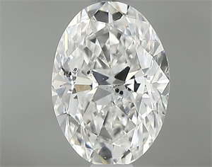 Picture of Natural Diamond 0.80 Carats, Oval with  Cut, G Color, I1 Clarity and Certified by GIA