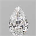 Natural Diamond 0.70 Carats, Pear with  Cut, F Color, SI1 Clarity and Certified by GIA