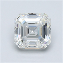 Diamante Natural 1.20 quilates, Asscher , Color H, claridad VS1 y certificado GIA