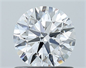 Natural Diamond 0.80 Carats, Round with Excellent Cut, D Color, VS2 Clarity and Certified by GIA