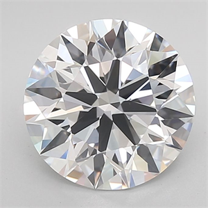 Picture of Lab Grown Diamond 3.12 Carats, Round with Ideal Cut, D Color, IF Clarity and Certified by IGI