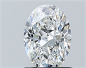 Natural Diamond 1.01 Carats, Oval with  Cut, F Color, VS2 Clarity and Certified by GIA
