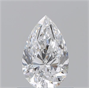 Natural Diamond 0.70 Carats, Pear with  Cut, D Color, SI1 Clarity and Certified by GIA