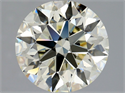 Natural Diamond 2.18 Carats, Round with Excellent Cut, M Color, VVS2 Clarity and Certified by HRD