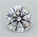 Lab Grown Diamond 1.32 Carats, Round with Ideal Cut, D Color, VS1 Clarity and Certified by IGI