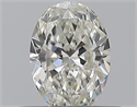 Natural Diamond 0.41 Carats, Oval with  Cut, I Color, VVS2 Clarity and Certified by GIA