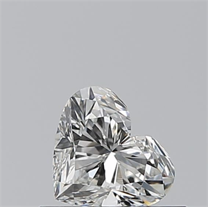 Picture of Natural Diamond 0.50 Carats, Heart with  Cut, H Color, SI1 Clarity and Certified by GIA