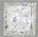 Natural Diamond 1.10 Carats, Princess with  Cut, F Color, I1 Clarity and Certified by IGI