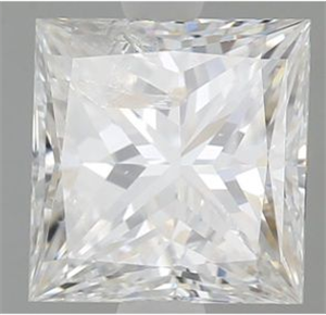 Picture of Natural Diamond 1.10 Carats, Princess with  Cut, F Color, I1 Clarity and Certified by IGI
